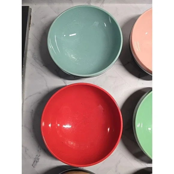 MCM Therm-O-Bowl Reinecke Design Set of 6 Sputnik Multicolor Atomic Bowls 5.5" - Picture 3 of 15